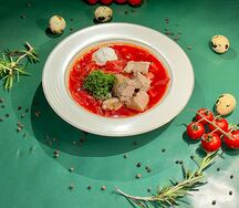 Борщ кубанский с говядиной