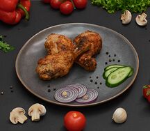 Запечённая куриная голень