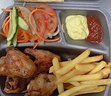 Порция  голень/крылышки