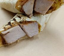 Шашлык в лаваше со свининой