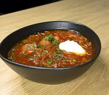 Борщ с курицей 