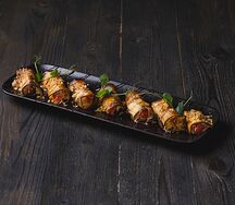 Рулетики из баклажан