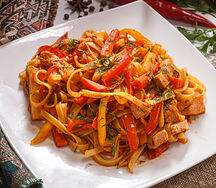 Лагман с курицей