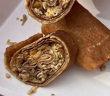 Блины с капустой и яйцом (низкокалорийные)