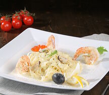 Тальятелли с морепродуктами