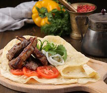 Каре молодого барашка на углях