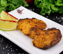 Семга на углях