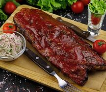 Свиные ребра в медовой карамели