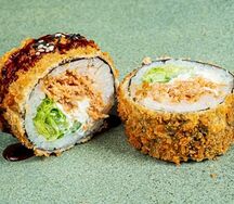 Ролл фрай сальмон терияки