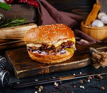 Бургер со свининой