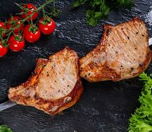 Антрекот из свинины на мангале