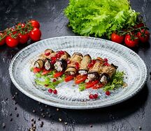 Рулетики из баклажанов