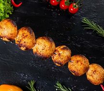 Шампиньоны на мангале