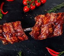 Свиные ребра в соусе BBQ