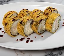 Жареный ролл Краб-омлет