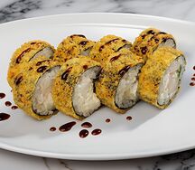 Жареный ролл Краб-угорь