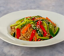 С овощами в сливочном соусе