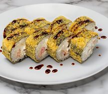 Жареный ролл Окунь темпура