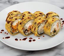 Жареный ролл Яки-лосось