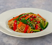 С овощами в соусе терияки