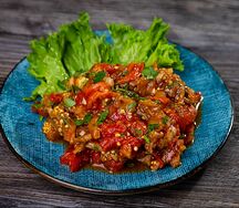 Соте из печеных овощей