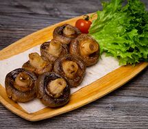 Грибы на мангале