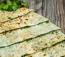 Лепешка с зеленью