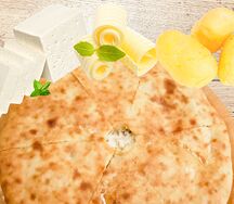 Осетинский пирог с нежным сыром и наваристым картофелем