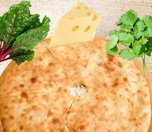 Пирог Осетинский с листьями свеклы, свежим сыром и кинзой (25 см)