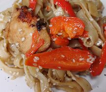 Удон с курицей