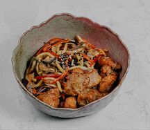 Сливочная лапша с курицей