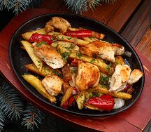 Сковородка с курицей