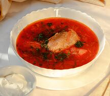 Борщ из говядины