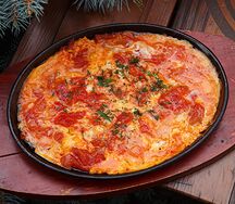 Яичница с помидорами