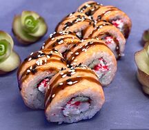 Запеченная Филадельфия с креветкой