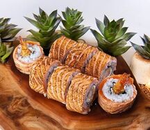 Опаленная Филадельфия с жареной креветкой