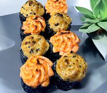 Black запеченный с лососем