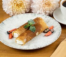 Блинчики  со свежим творогом