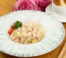 Карбонара с ветчиной