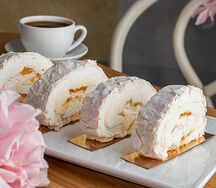 Меренговый рулет Манго-маракуйя