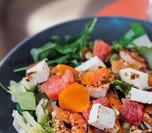 Салат с креветками