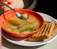 Суп с чикен митболами