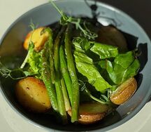 Гриль-салат со спаржей