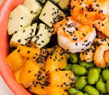 Поке боул с креветками