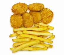 Наггетсы и картофель фри