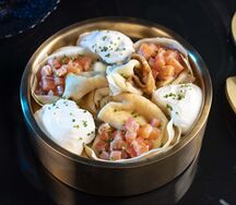 Блины с лососем