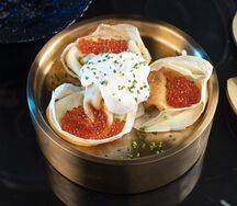 Блины с красной икрой