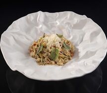 Спагетти с камчатским крабом