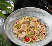 Паста с лососем