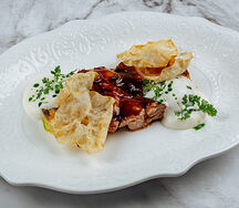 Куриное бедро с картофельным гратеном